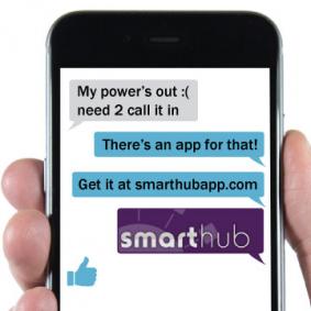 SmartHub info on phone